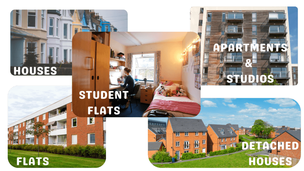 Types of Student acoommodation in the uk.